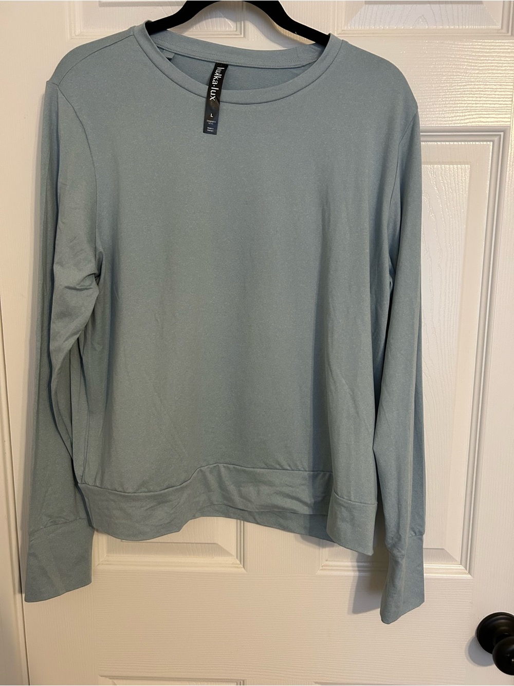 Lukka Lux Dusty Blue Crewneck Long Sleeve Pullover